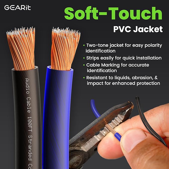 GEARit Pro Series 16AWG Speaker Wire, 16 Gauge Speaker Wire Cable Great Use - Image 5