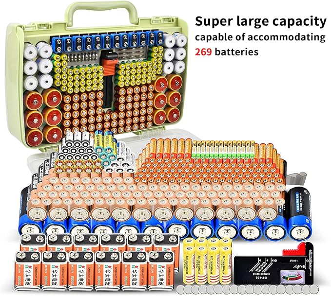 Aptbyte Battery Organizer Storage Holder Box Case - Image 4