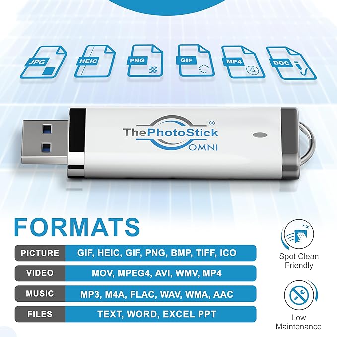 ThePhotoStick® Omni 32GB Memory Stick & USB Flash Drive – Photo & Video Backup - Image 8