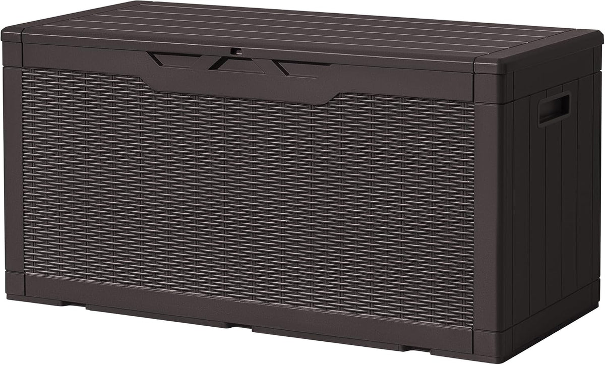 devoko 97 gallon deck box, waterproof resin outdoor, main product view