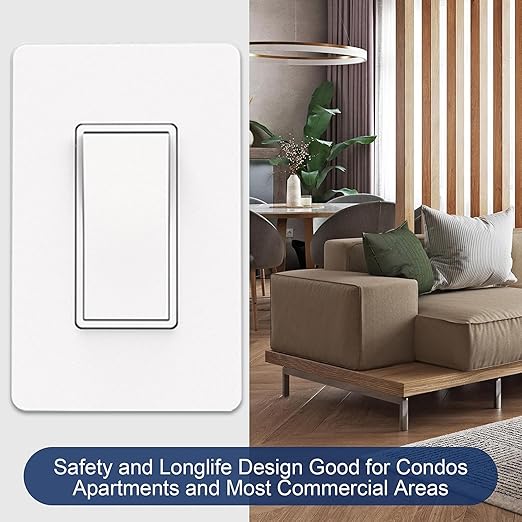ThunderWay 3 Way Matte White Light Switch - Image 9