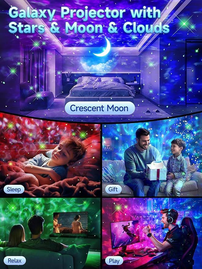 One Fire Galaxy Light Projector, 42 Colors Star Projector Galaxy - Image 6