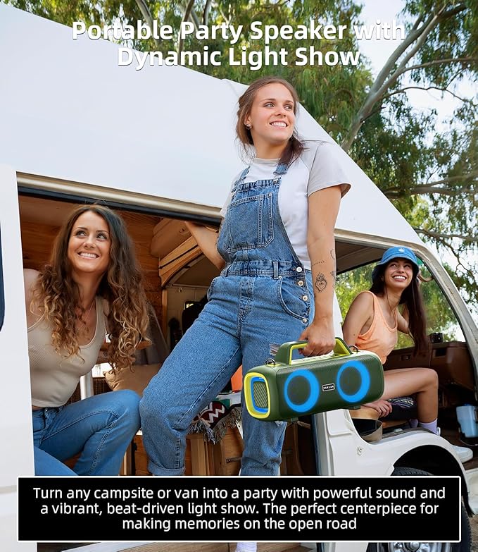 Portable Bluetooth Speaker Wireless, 140W Peak Loud Sound - Image 7