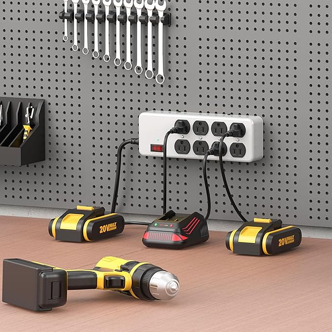 Heavy Duty Power Strip, Industrial Heavy Metal Case Surge Protector, 8 AC - Image 7