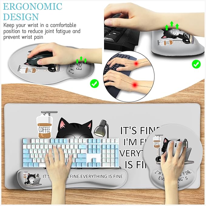 LIMKRIAN Cat Ergonomic Mouse Pad - Image 6