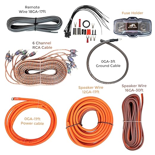 Elite Audio Premium Series Amp Kit Copper Clad Aluminum Wire, Triple-Shielded - Image 2