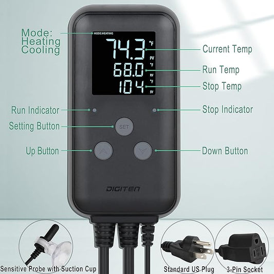 DIGITEN Waterproof Digital Temperature Controller - Image 2