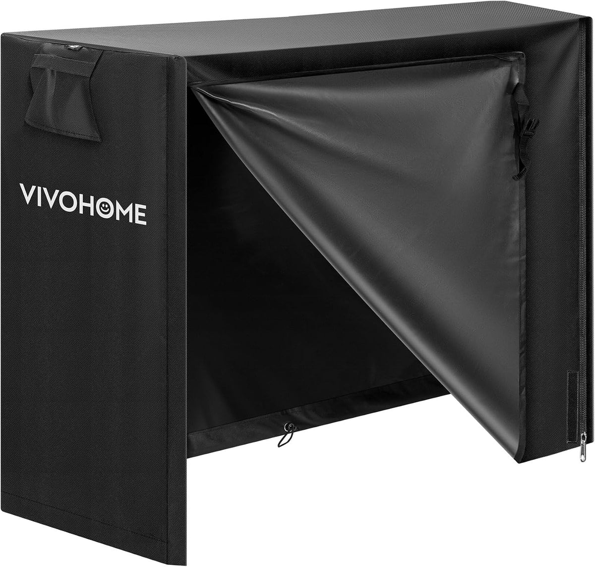 vivohome 4ft waterproof outdoor firewood log rack cover, main product view