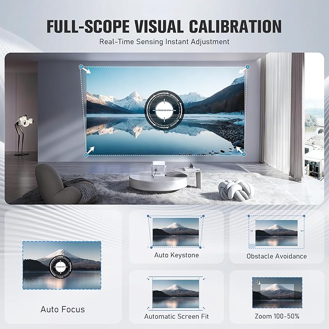 【Officially-Licensed APP & 1800 ANSI】Smart Mini Projector - Image 4