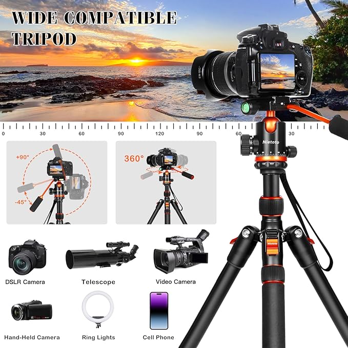 Nietoto Camera Tripods & Projector Stand, 2 in1 Tripod - Image 4