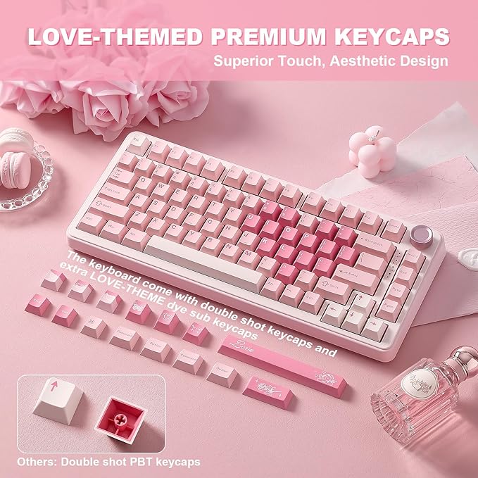 YUNZII B75 PRO Wireless Mechanical Keyboard, 75% Layout - Image 7