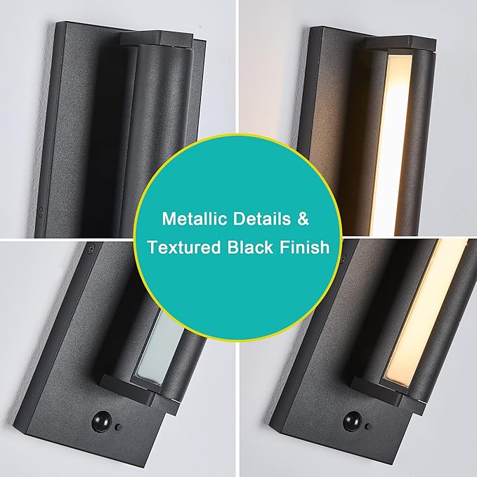 Tarentlight Modern PIR Motion Sensor Outdoor LED Wall Light, - Image 8