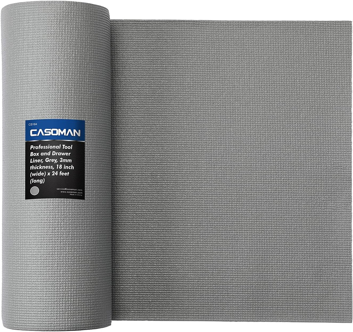 casoman professional tool box and drawer liner, grey, main product view
