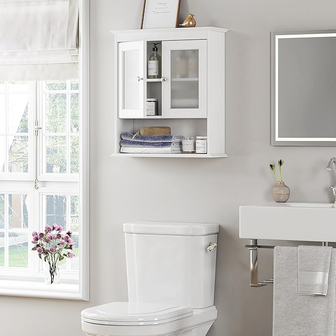 Spirich Bathroom Cabinet Wall Mounted, Medicine Cabinet Organizer - Image 4