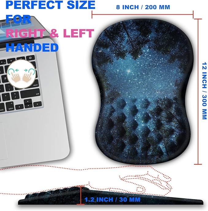 KUOSGM Mouse Pad Wrist Support, Ergonomic Mouse Pad - Image 4