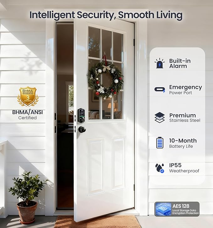 Veise VE017-K Fingerprint Smart Lock - Image 5