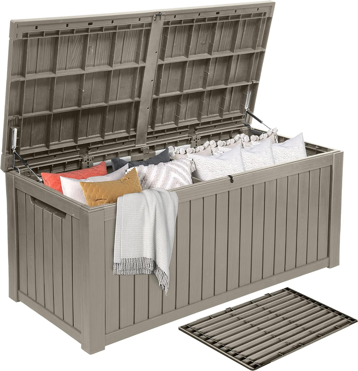 dwvo 180 gallon xl deck box with divider, main product view