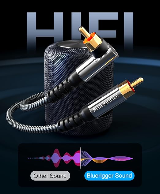 BlueRigger Subwoofer Cable 90D – Compatible - Image 7