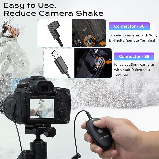 Upgraded USB-C Rechargeable Wireless Camera Remote Control Shutter Release - Image 7