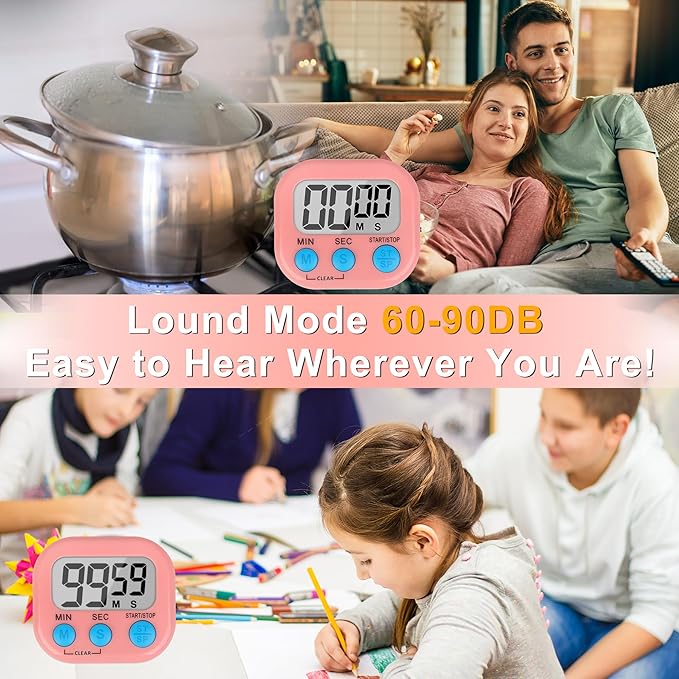 ZILLEEN Classroom Timer for Kids Teachers 2 Pack Digital Timers - Image 4