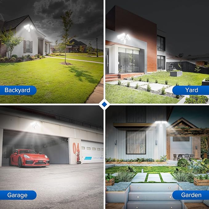 SANSI 36W LED Motion Sensor Outdoor Lights, Hardwired Security Light Motion - Image 5