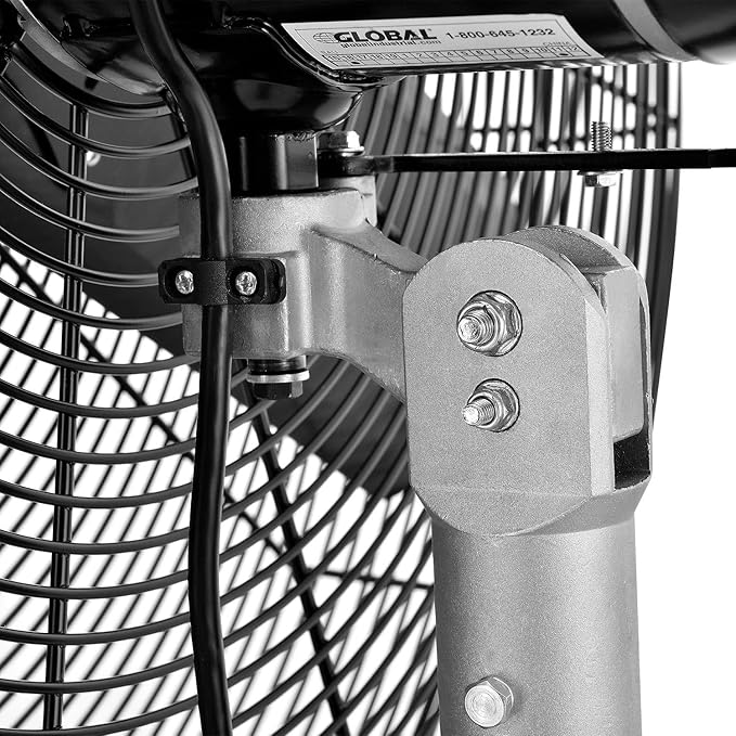 Continental Dynamics CD Premium 30" Oscillating Wall Mount Fan, TEFC Motor - Image 6