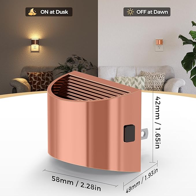 DORESshop LED Night Light, Night Lights Plug into Wall, 3 Level Brightness - Image 3