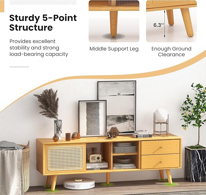 Giantex Mid Century Modern TV Stand - Image 7