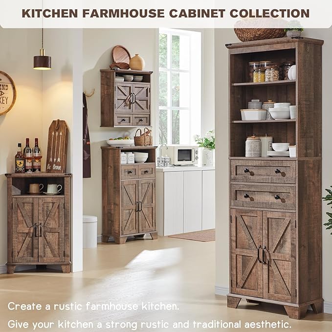 ACCOHOHO Bathroom Wall Cabinet, Farmhouse 24" Wide Medicine Cabinet - Image 7