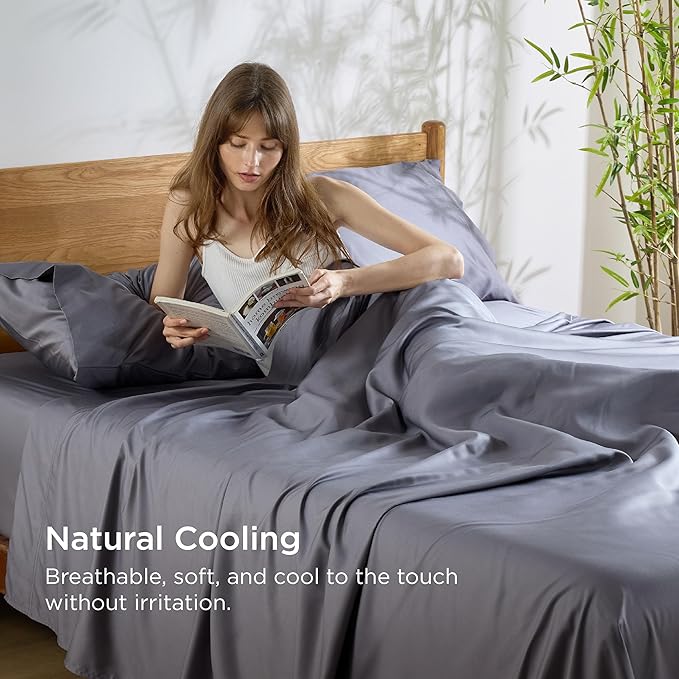 Bedsure Queen Sheet Set, Cooling Sheets - Image 4