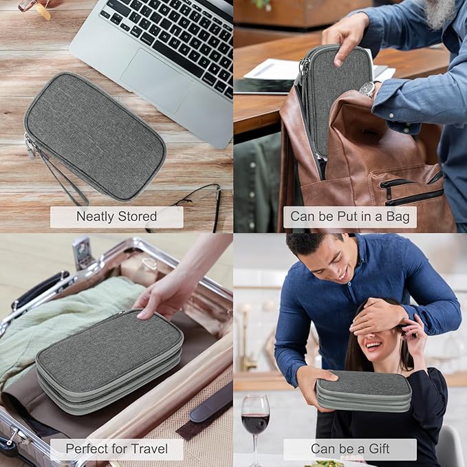 FYY Electronic Organizer, Travel Cable Organizer Bag Pouch Electronic - Image 7