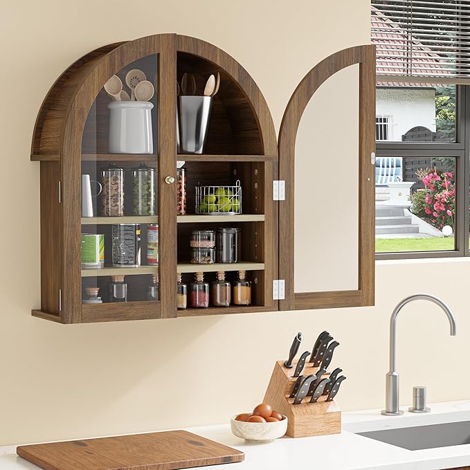 HOACT Arch Bathroom Wall Cabinet - Image 6