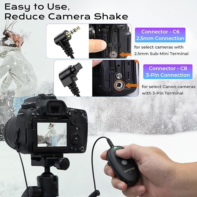 Upgraded Rechargeable Wireless Camera Remote Control Shutter Release - Image 7