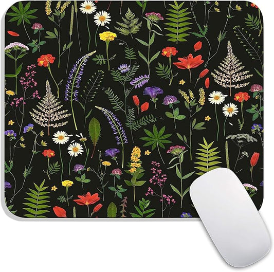 Armanza Square Mouse Pad Flowers, Personalized Premium-Textured Custom Mouse by Armanza