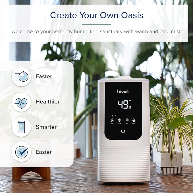 LEVOIT Humidifiers for Bedroom Home, Smart Warm and Cool Mist Air Humidifier - Image 9