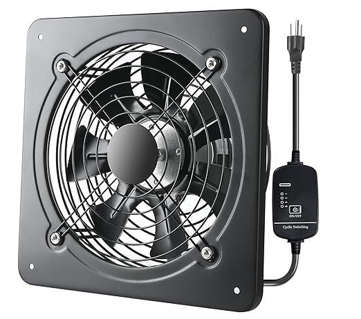 MEOZRI 16 Inch Window Exhaust Wall Mounted Ventilation Basement Extractor by Unknown