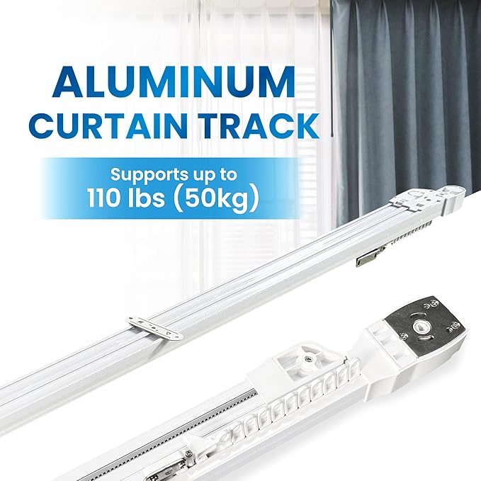 Osprey Smart Curtain Track, Single-Piece Motorized Rod, Adjustable Length - Image 6