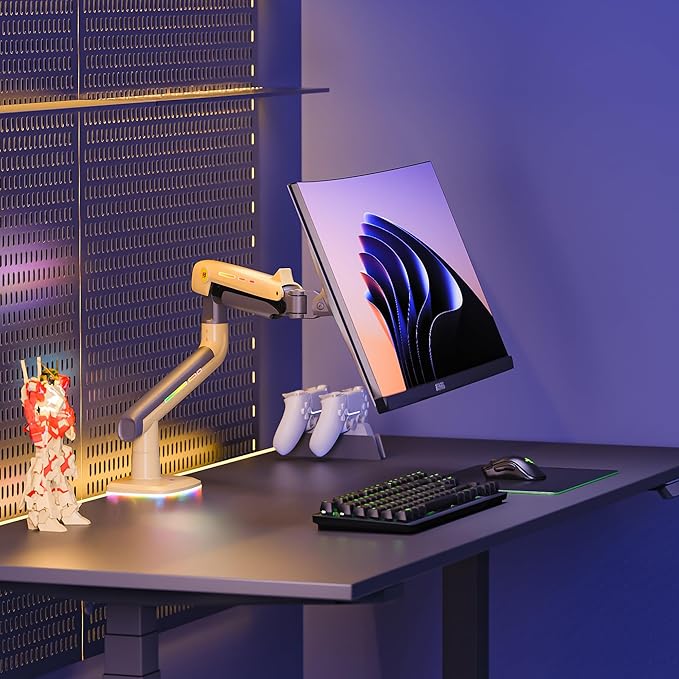 NB Gaming Monitor Arm or for 32 to 60 Inches Screen, Load up to 20 kg, VESA - Image 3
