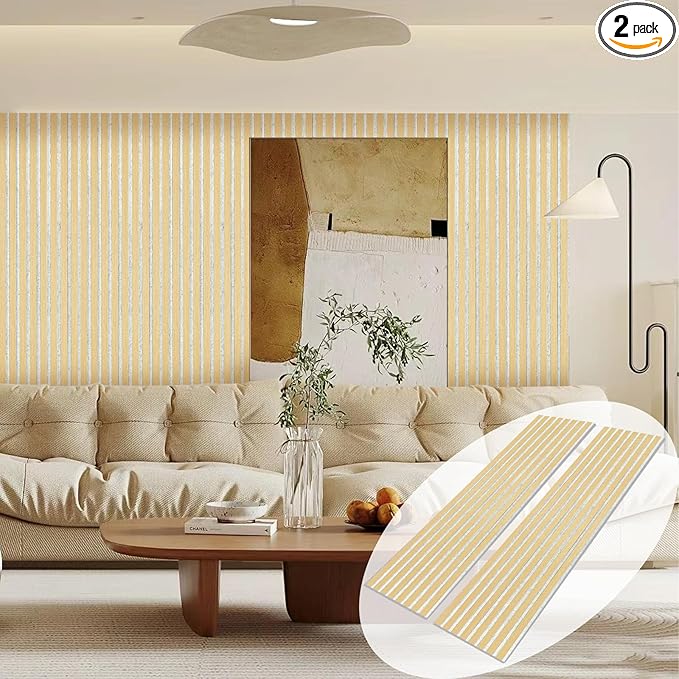 ARMURO Wall Panels for Interior Wall Decor, Oak Wood Veneer Acoustic Wall Panels by ARMURO