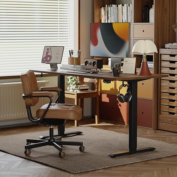 Agilestic Electric Standing Desk, 55 x 24 Inches Height Adjustable Desk - Image 3