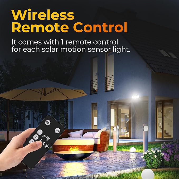 ESLIGHTION Solar Motion Sensor Outdoor Lights, 3 Modes LED Security Flood Light - Image 5
