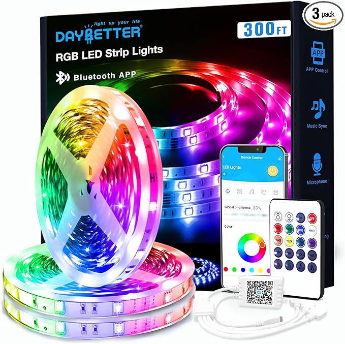 DAYBETTER Smart RGB Led Strip Lights, 300ft Led Lights by DAYBETTER