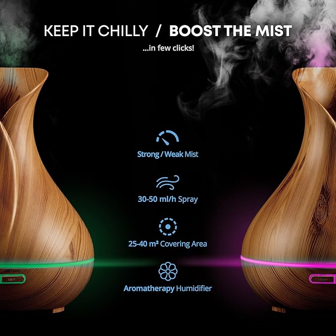 Sierra Modern Home Smart WiFi Wireless Essential Oil Aromatherapy Diffuser - Image 4