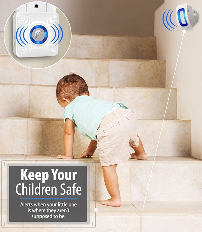 Fosmon WaveLink Door Chime Driveway Alarm Guard Wireless Motion Sensor Motion - Image 8