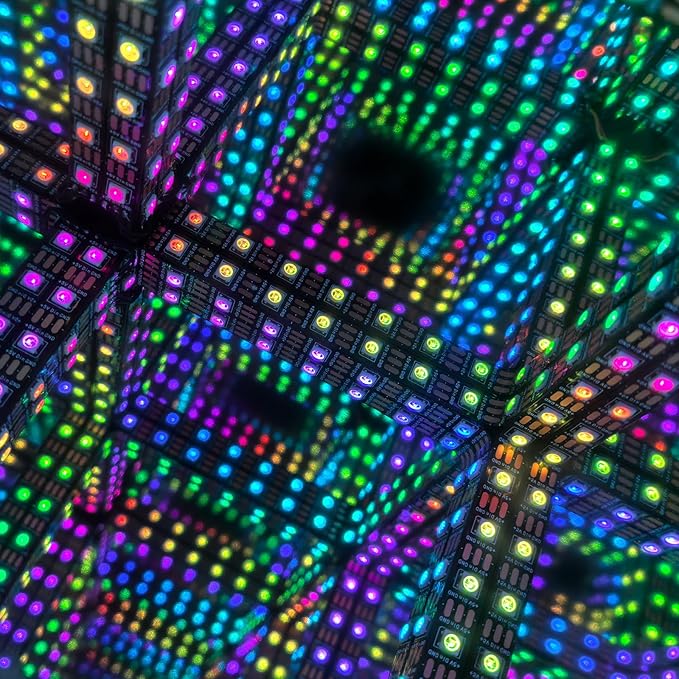 Heepulor Infinity Hyper Cube LED Table Lamp, Color-Changing Music-Sync - Image 7