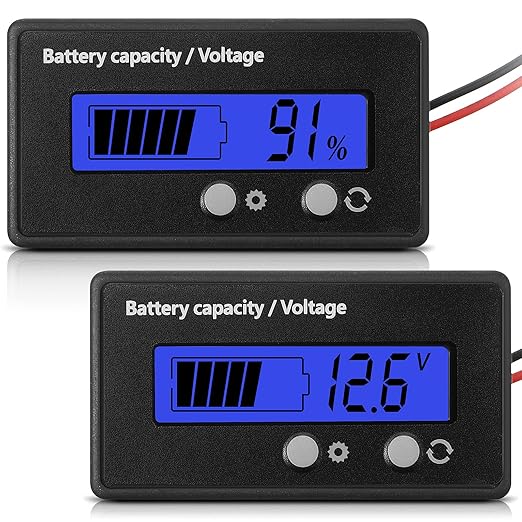 DC 12V 24V 36V 48V 60V 72V 84V Golf Cart Battery Meter by Frienda