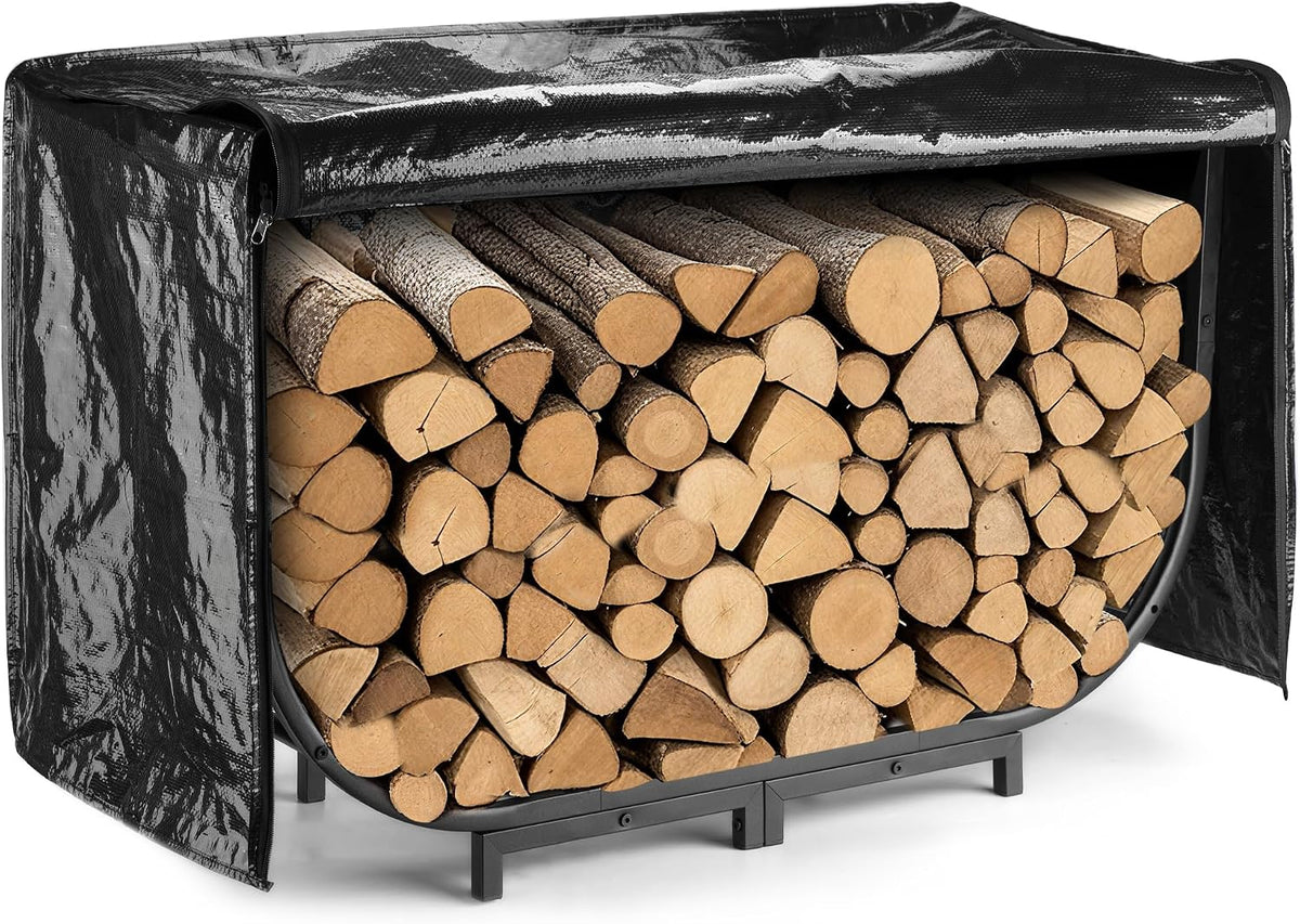 facka 40 inch firewood rack outdoor with cover, main product view