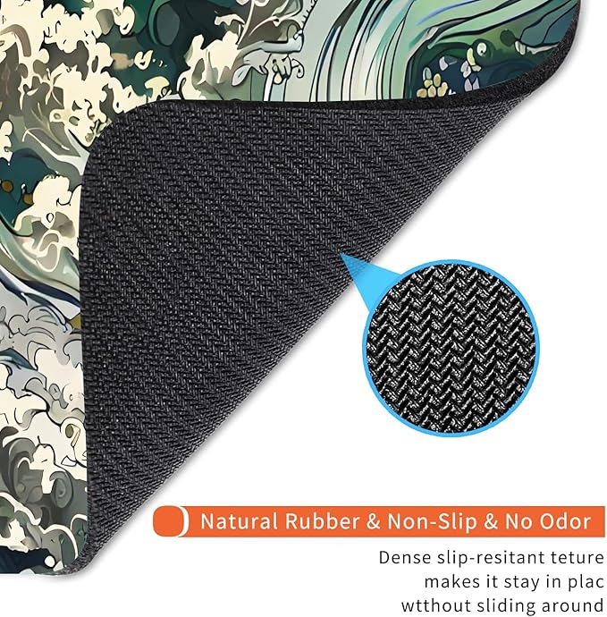 Armanza Square Mouse Pad Japanese Art, Personalized Premium-Textured Custom - Image 5