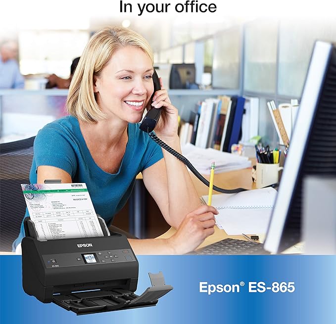 Epson Workforce ES-865 High Speed Color Duplex Document Scanner - Image 10