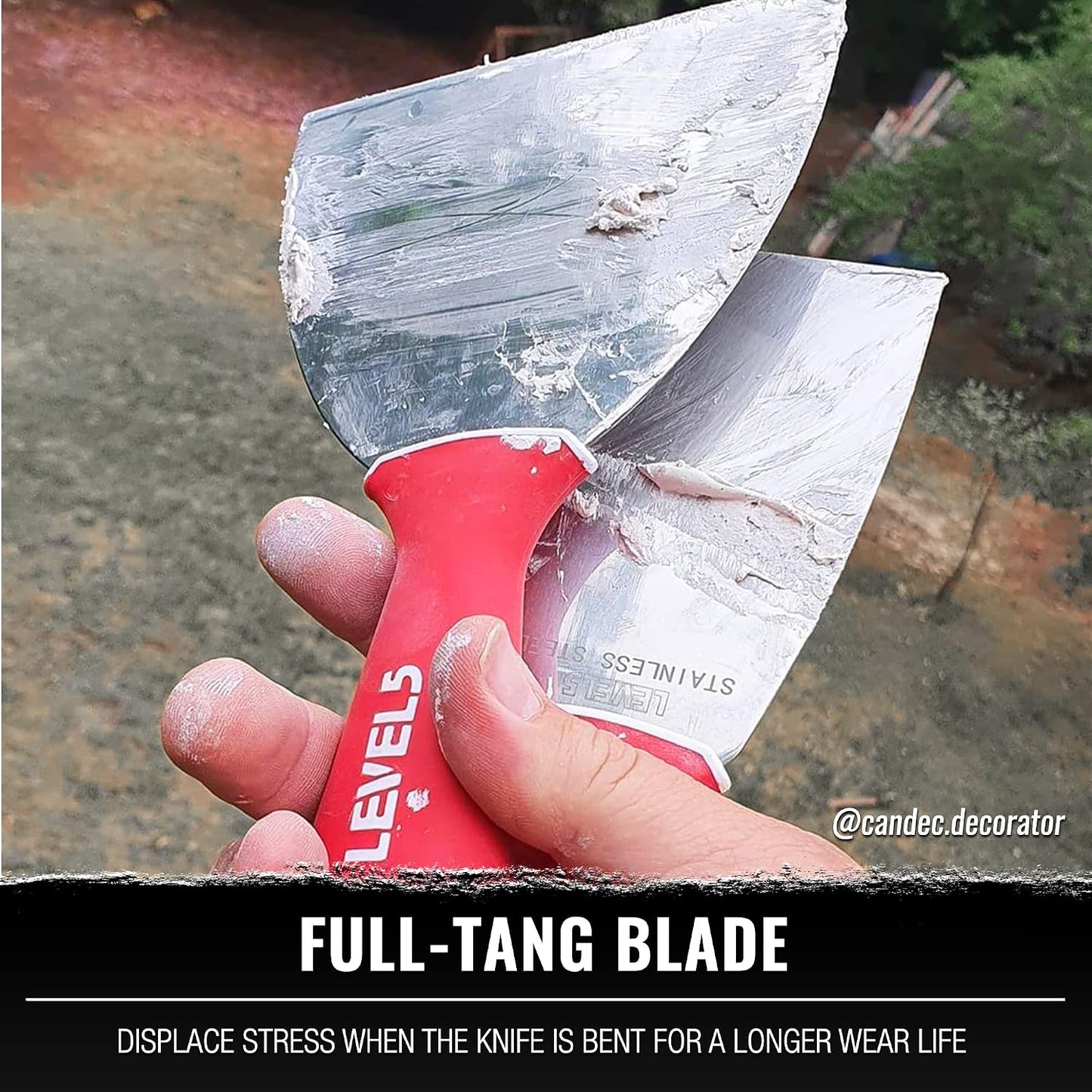 LEVEL5 Stainless Steel Joint Knife 3-Pack w/Soft Grip Handles | 5-620